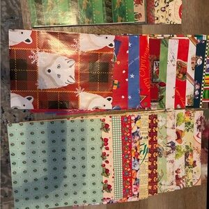 Colorful Holiday and Birthday Wrapping Paper Set